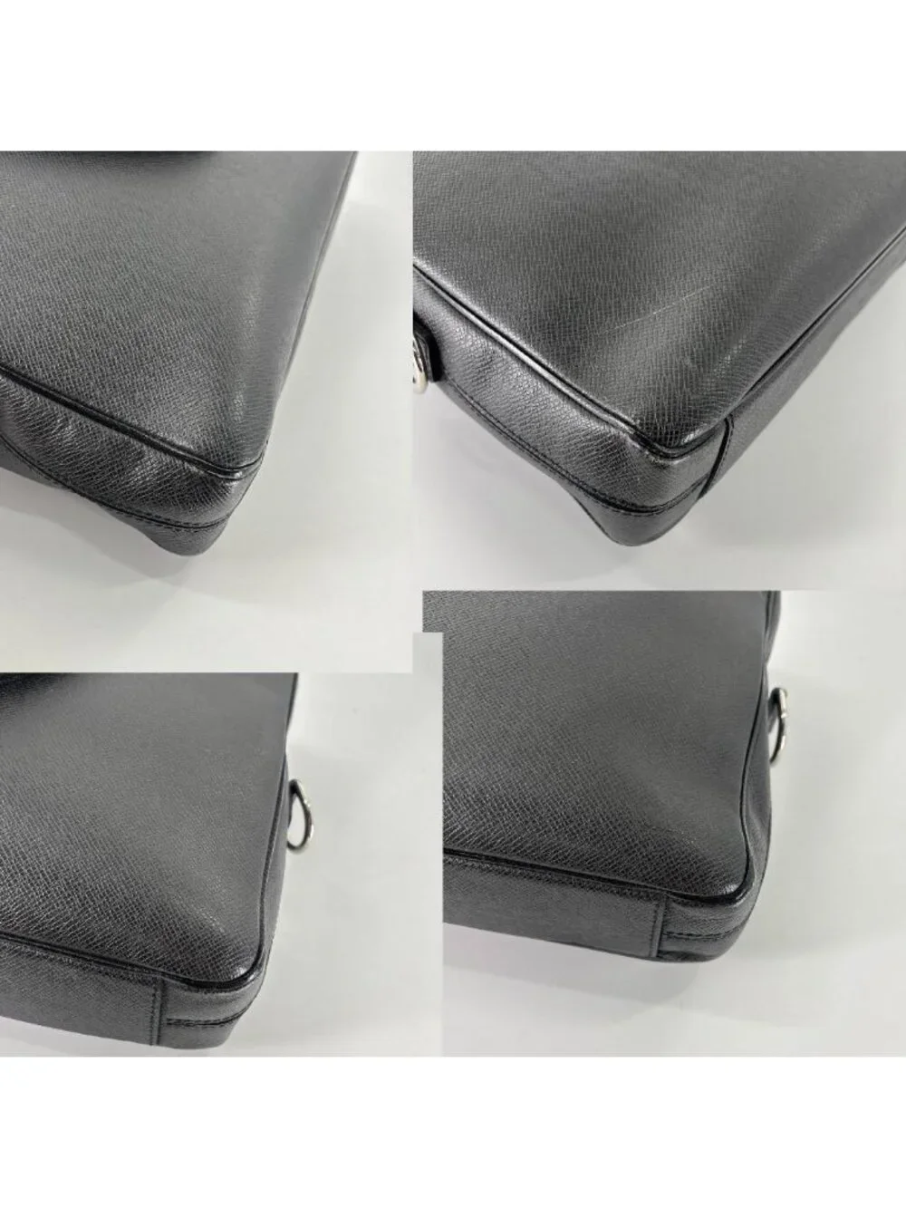 Louis Vuitton Super Taiga Porte Documents PM Noir Business Bag Black